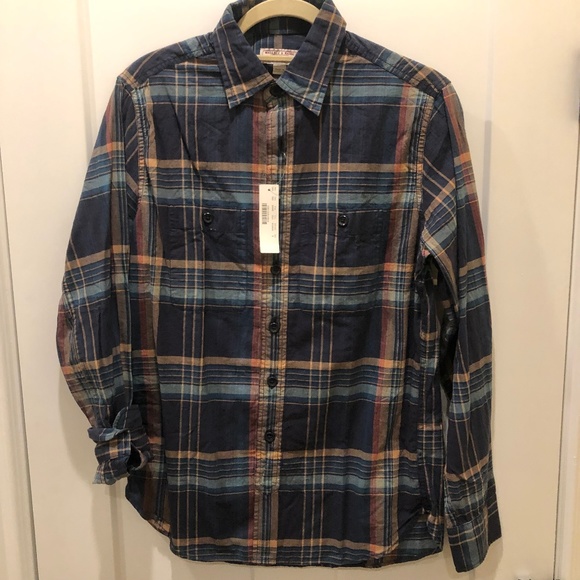 J. Crew / Wallace & Barnes Other - Wallace & Barnes/J.Crew - NWT - Blue Madras WkShrt